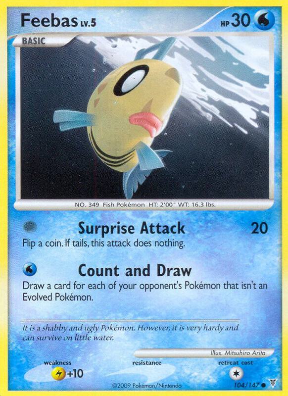 Feebas Pokemon card from Supreme Victors