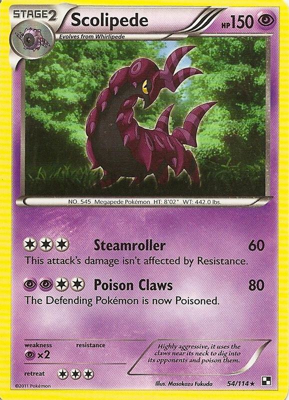 Scolipede Pokemon card from Blister Exclusives