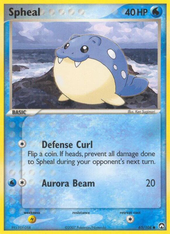 Spheal Pokemon card from Power Keepers