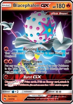 Blacephalon GX Pokemon card from Lost Thunder