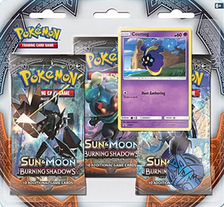 Burning Shadows 3 Pack Blister [Cosmog] Pokemon card from SM - Burning Shadows