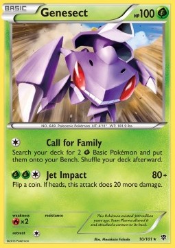Genesect Pokemon card from Plasma Blast