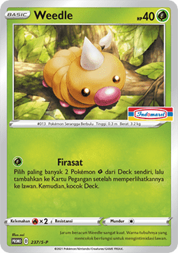 Weedle (S-P/ID 237) Sword & Shield Indonesian Promos ID