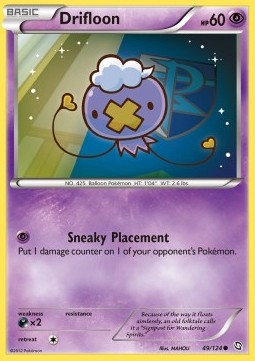 Drifloon Pokemon card from Dragons Exalted