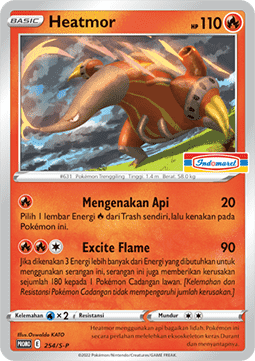 Heatmor (S-P/ID 254) Sword & Shield Indonesian Promos ID