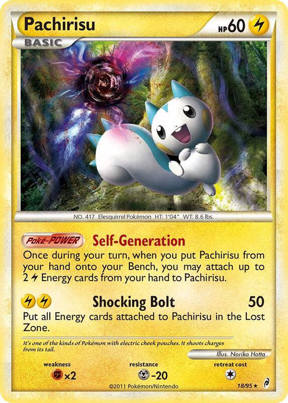 Pachirisu Pokemon card from Call of Legends