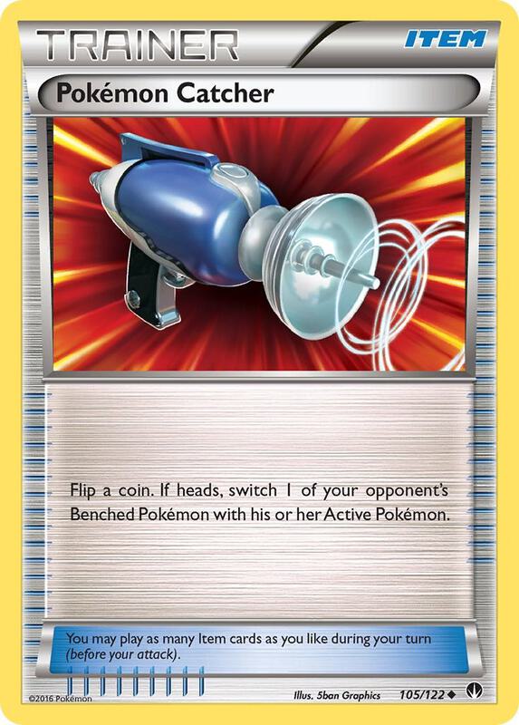 Pokemon Catcher Pokemon card from XY - BREAKpoint