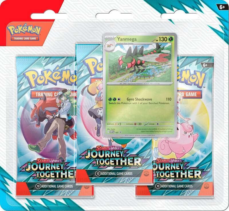 Journey Together 3 Pack Blister [Yanmega] Pokemon card from SV09: Journey
