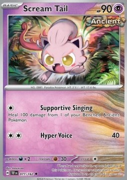 Scream Tail Pokemon card from Temporal Forces