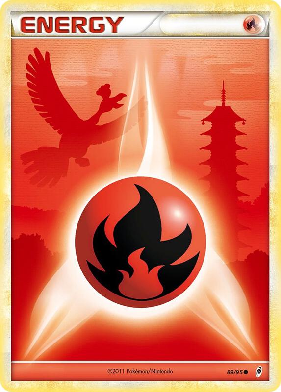 Fire Energy Pokemon card from Call of Legends