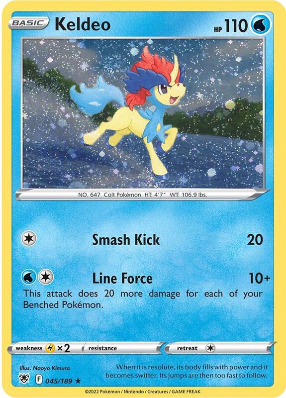 Keldeo Pokemon card from Miscellaneous Cards & Products