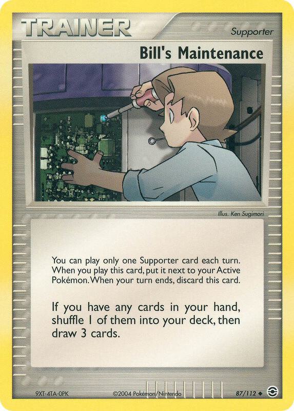 Bill's Maintenance Pokemon card from FireRed & LeafGreen
