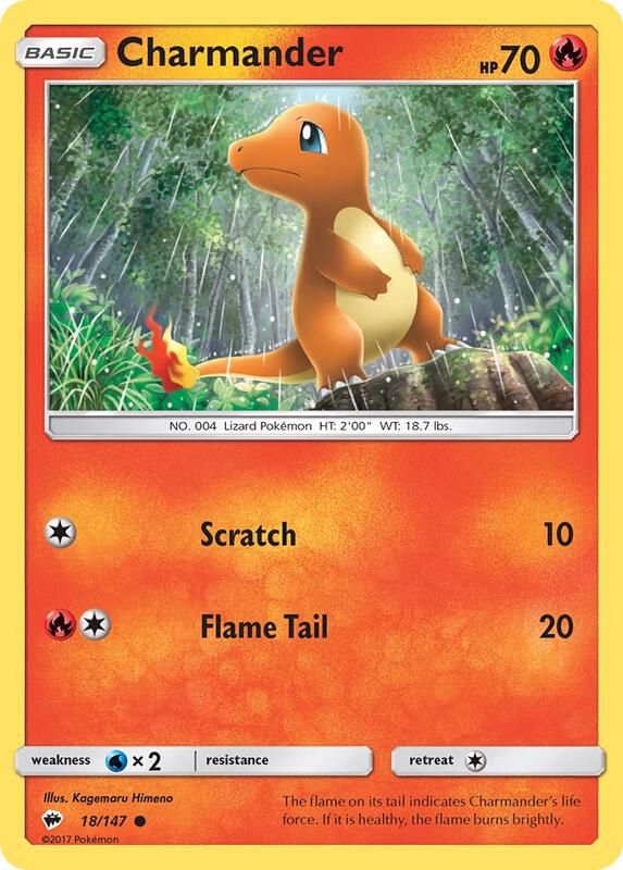 Charmander Pokemon card from SM - Burning Shadows