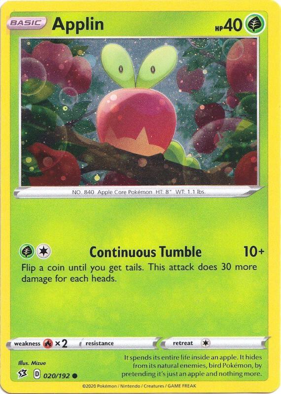 Applin Pokemon card from Blister Exclusives