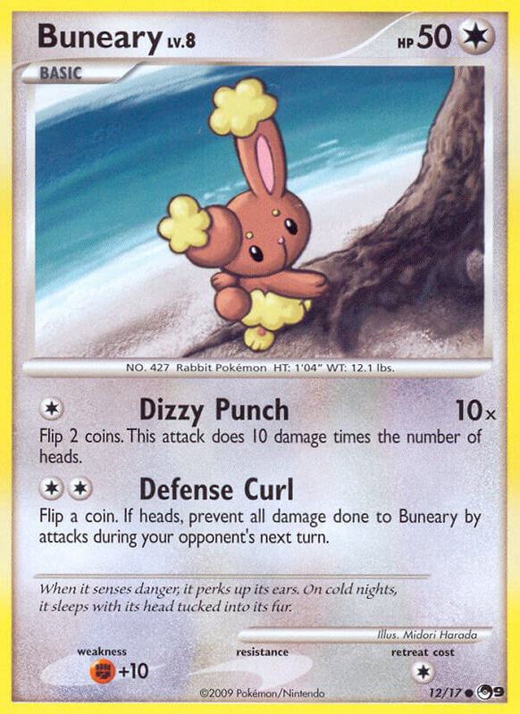 Buneary Pokemon card from POP Series 9