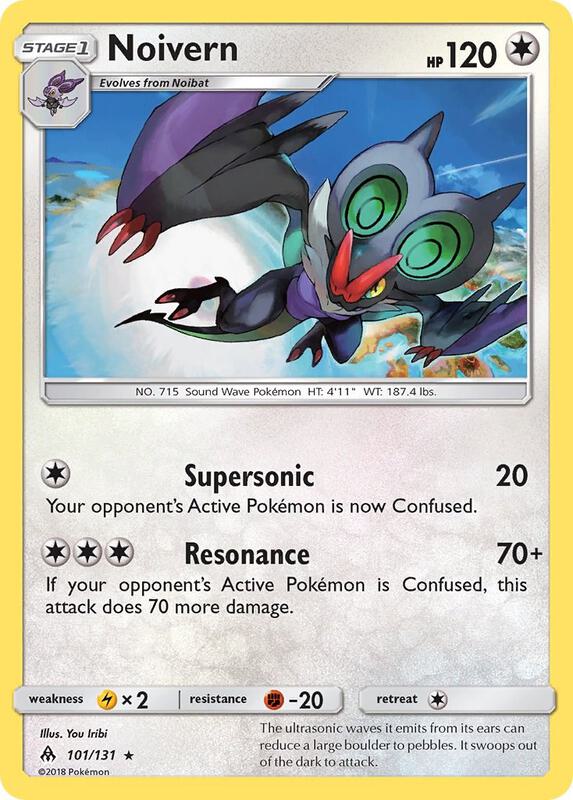 Noivern Pokemon card from SM - Forbidden Light