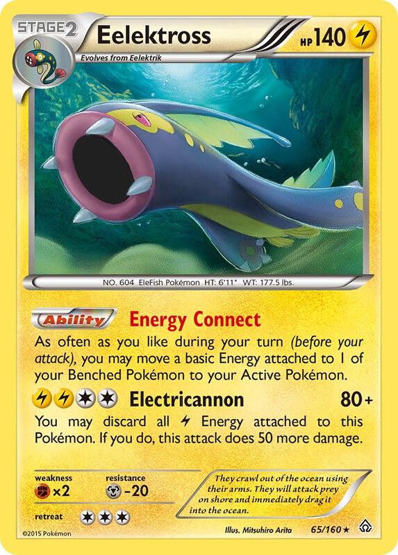 Eelektross Pokemon card from XY - Primal Clash