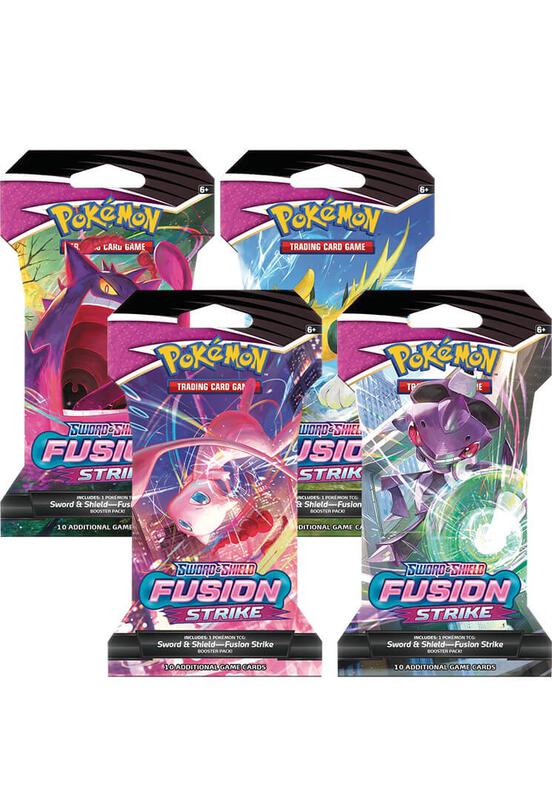 Fusion Strike Sleeved Booster Pack Art Bundle [Set of 4] Pokemon card from SWSH08: Fusion Strike