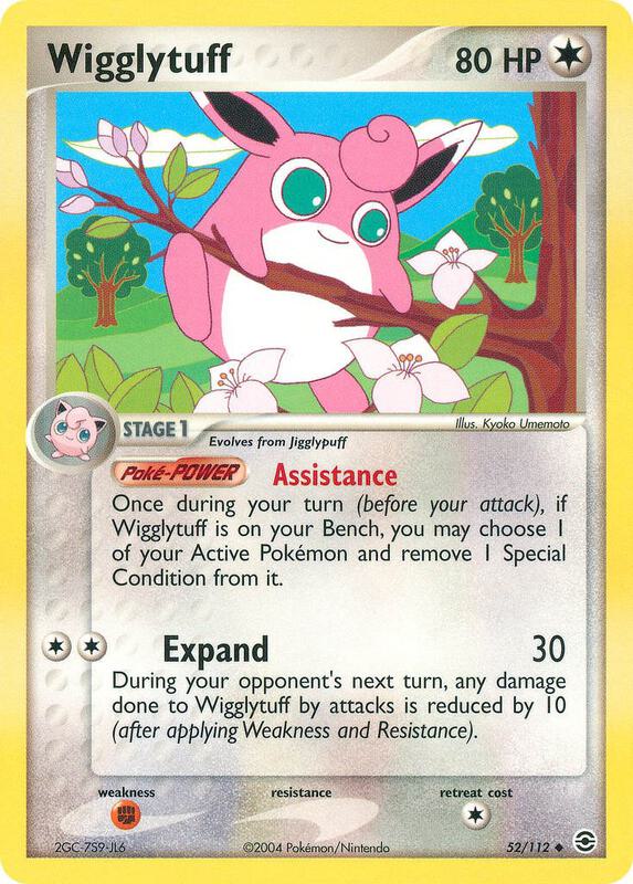 Wigglytuff Pokemon card from FireRed & LeafGreen