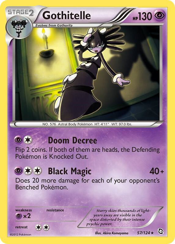 Gothitelle Pokemon card from Dragons Exalted