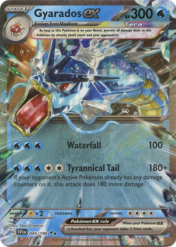 Gyarados ex Pokemon card from SV01: Scarlet & Violet Base Set