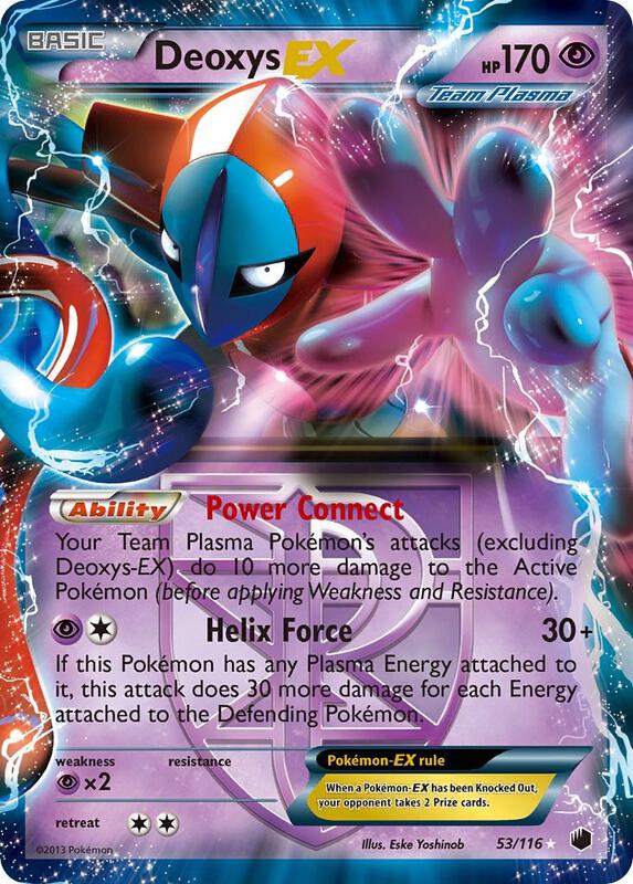 Deoxys EX (Team Plasma) Pokemon card from Plasma Freeze