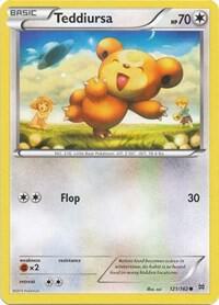Teddiursa Pokemon card from XY - BREAKthrough