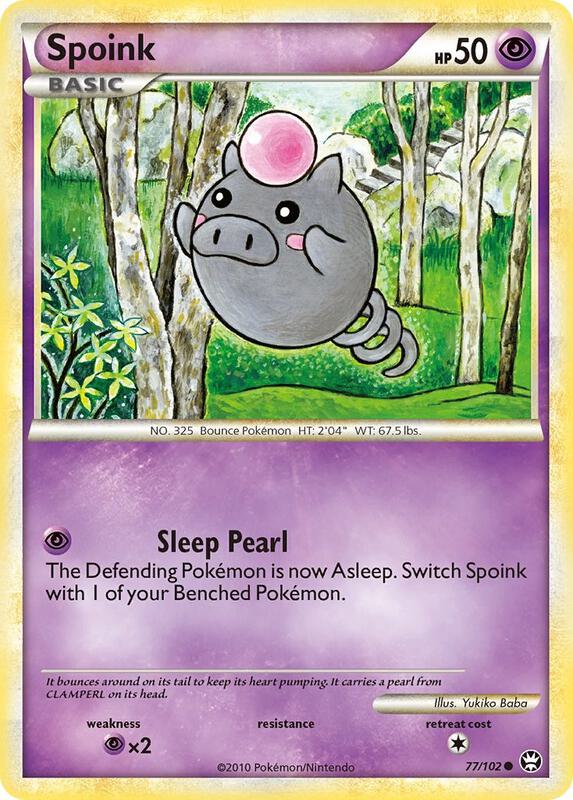 Spoink Pokemon card from Triumphant
