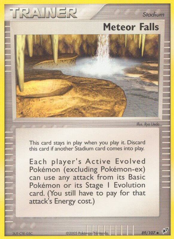 Meteor Falls Pokemon card from Deoxys