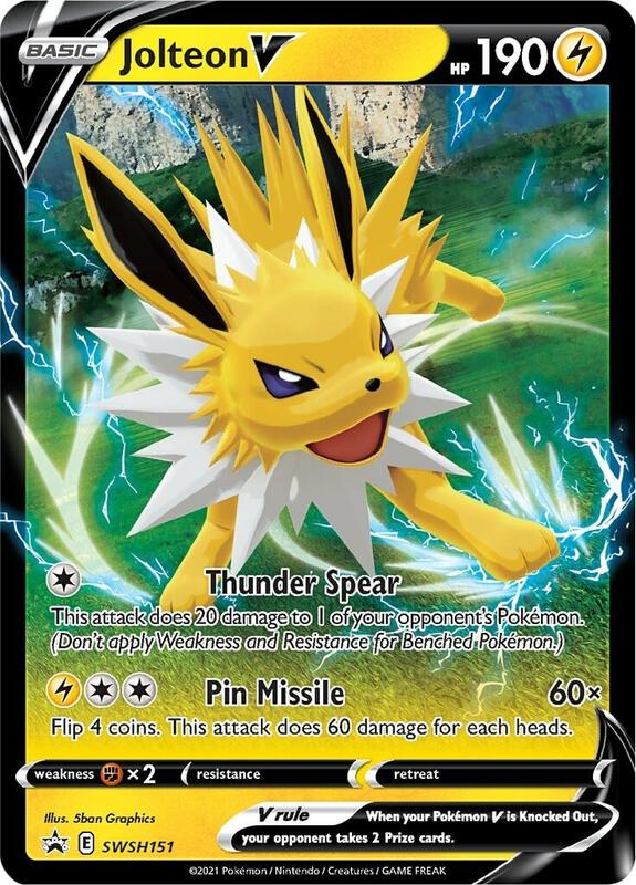 Jolteon V - SWSH151 Pokemon card from SWSH: Sword & Shield Promo Cards