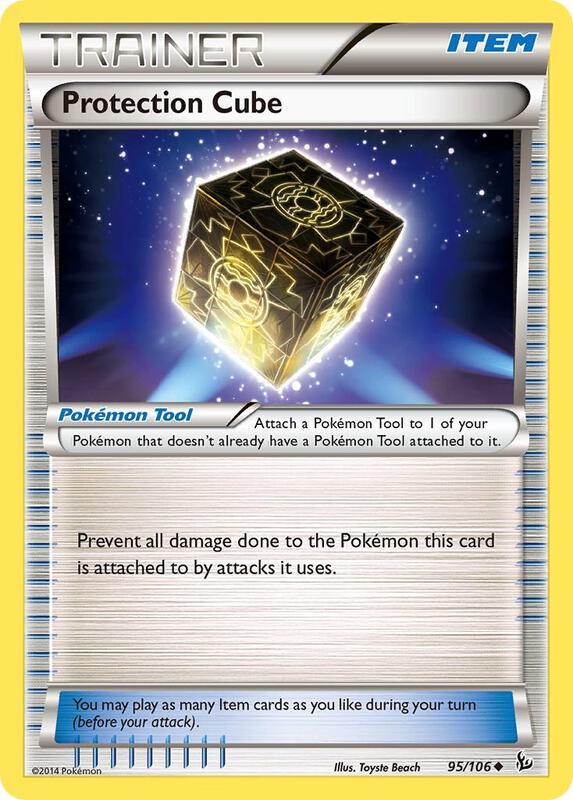 Protection Cube Pokemon card from XY - Flashfire