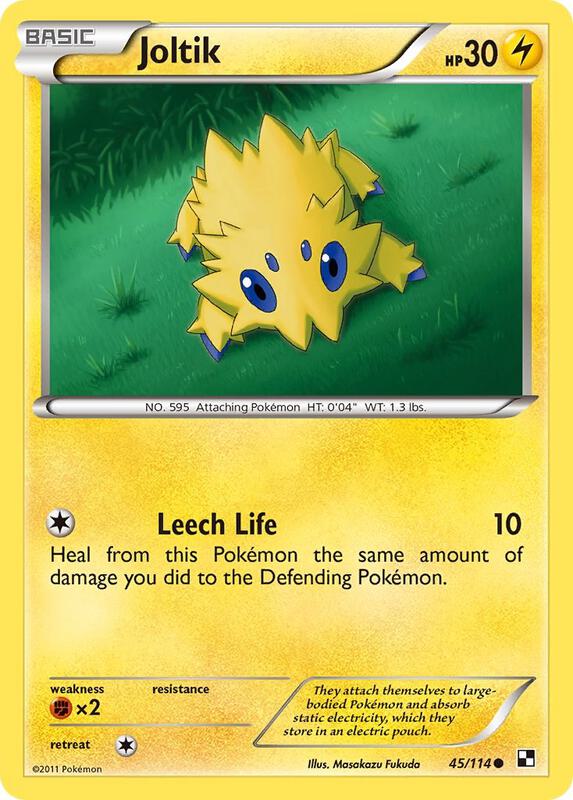Joltik (45) Pokemon card from Black and White