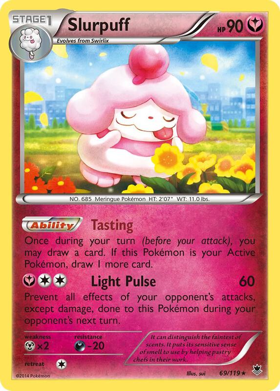 Slurpuff Pokemon card from XY - Phantom Forces