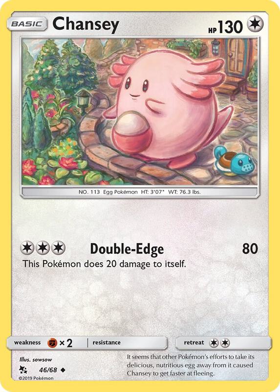 Chansey Pokemon card from Hidden Fates