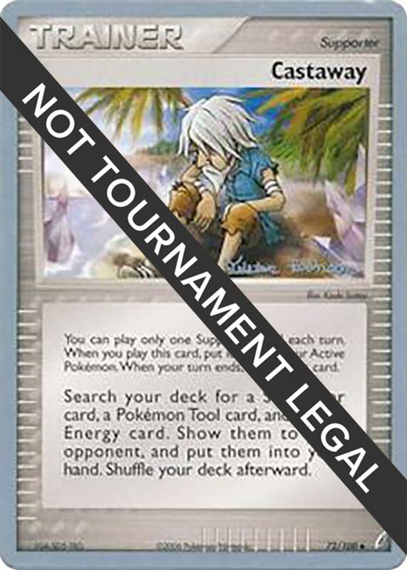 Castaway - 2008 (Tristan Robinson) Pokemon card from World Championship Decks