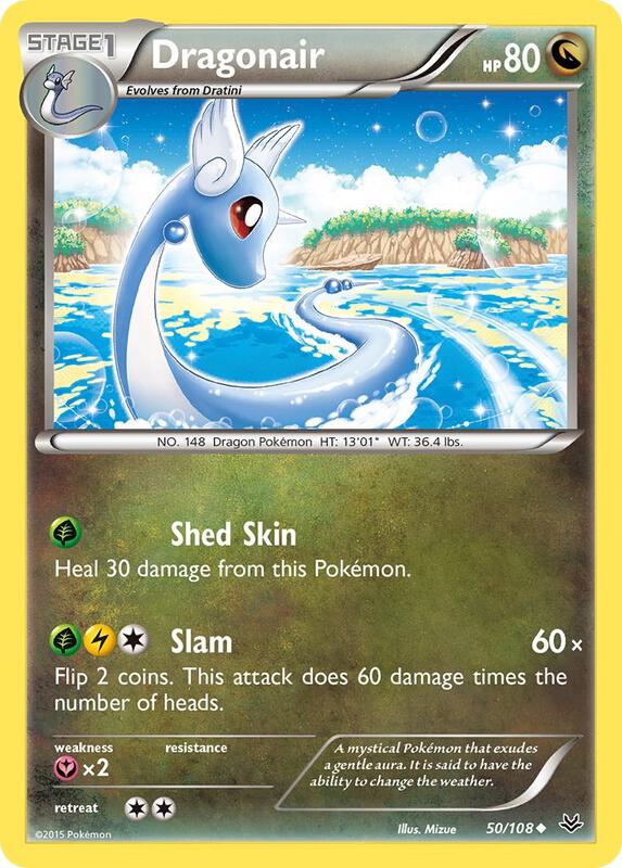 Dragonair Pokemon card from XY - Roaring Skies