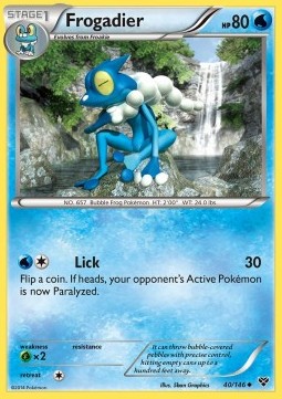 Frogadier Pokemon card from XY