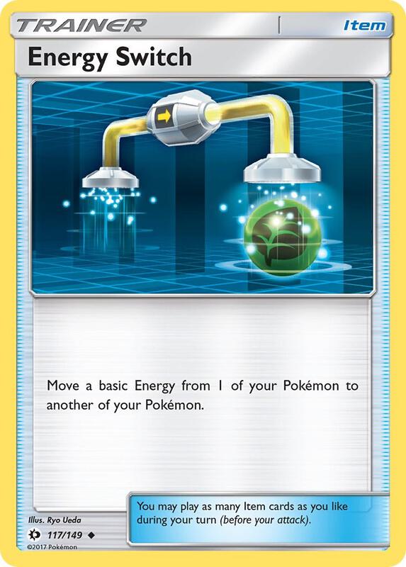 Energy Switch Pokemon card from SM Base Set