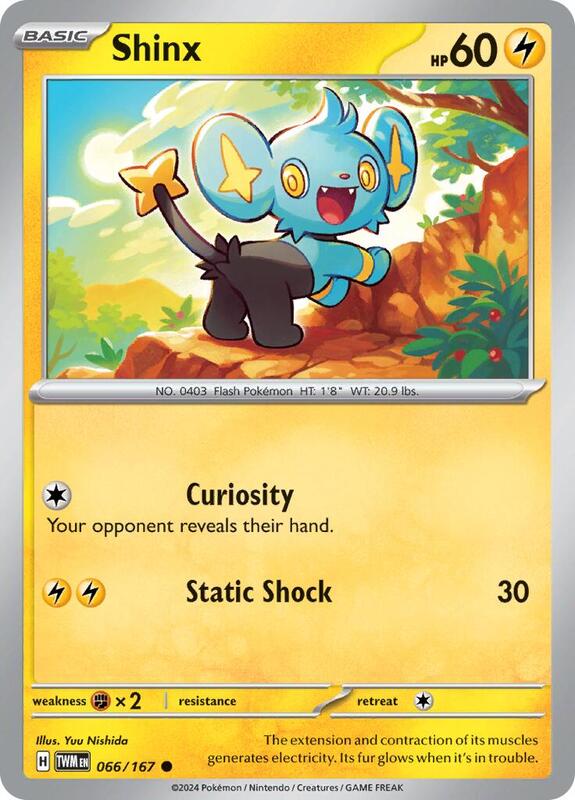 Shinx Pokemon card from SV06: Twilight Masquerade