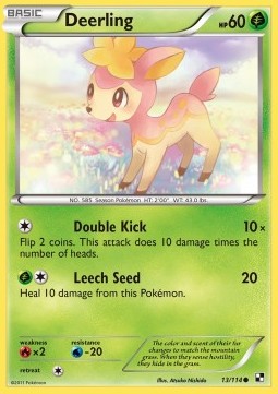 Deerling Pokemon card from Black White