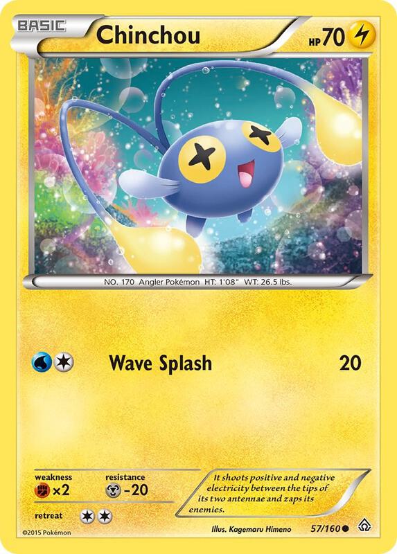 Chinchou Pokemon card from XY - Primal Clash