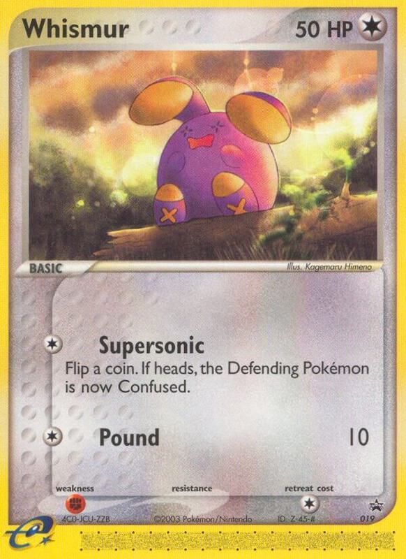 Whismur - 019 (Target Promo) Pokemon card from Nintendo Promos