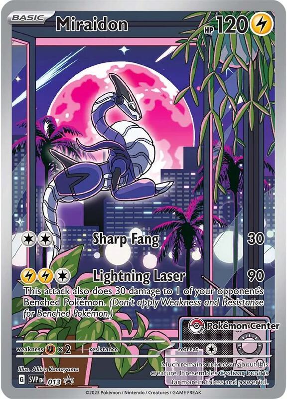 Miraidon - 013 (Pokemon Center Exclusive) Pokemon card from SV: