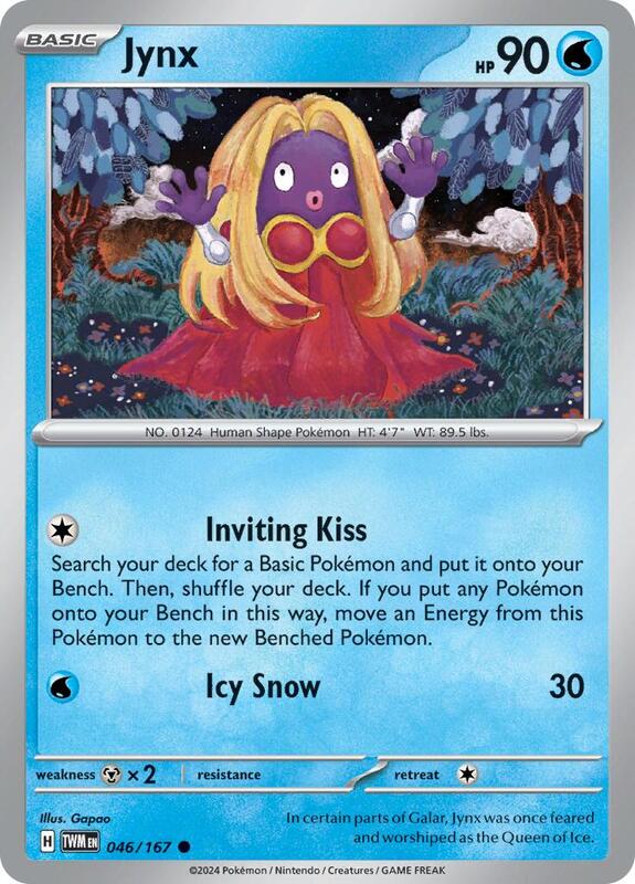 Jynx Pokemon card from SV06: Twilight Masquerade