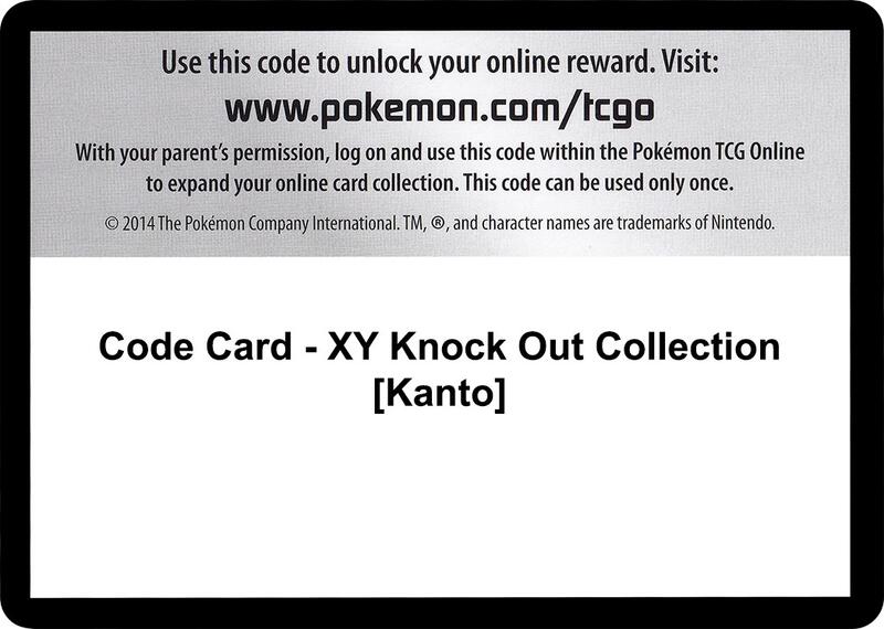 Code Card - XY Knock Out Collection [Kanto] Pokemon card from XY - Furious Fists