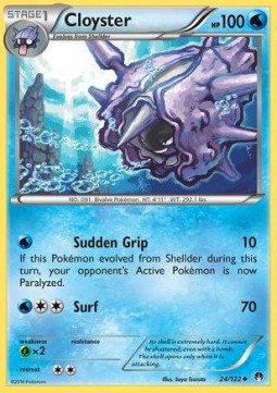 Cloyster Pokemon card from BREAKpoint