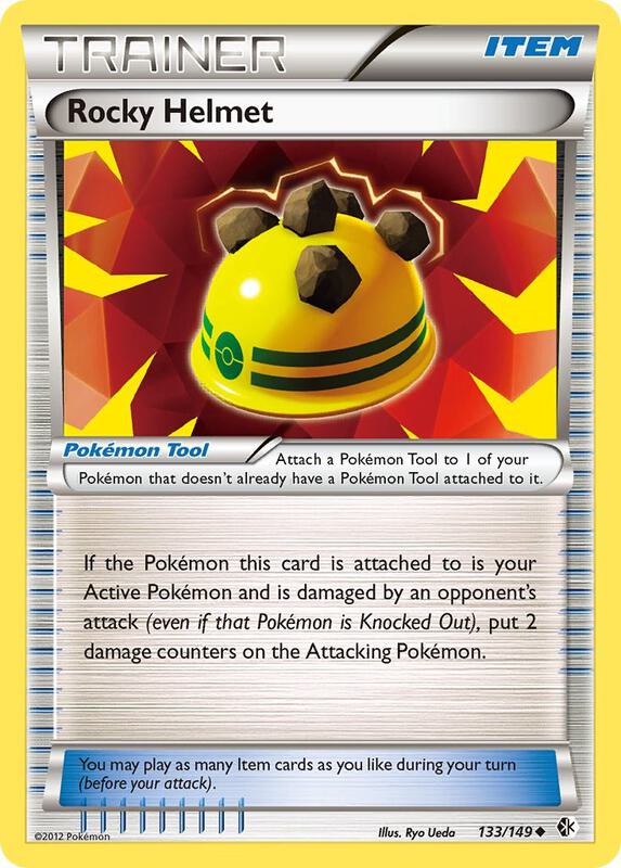Rocky Helmet Pokemon card from Boundaries Crossed