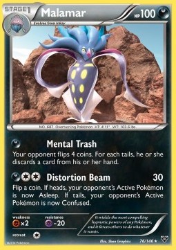 Malamar Pokemon card from XY