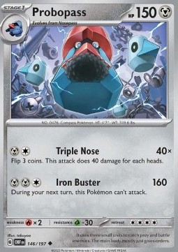 Probopass Pokemon card from Obsidian Flames