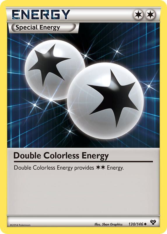 Double Colorless Energy Pokemon card from XY Base Set
